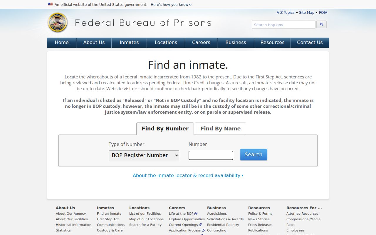 Monmouth residents directory federal inmate locator search fields