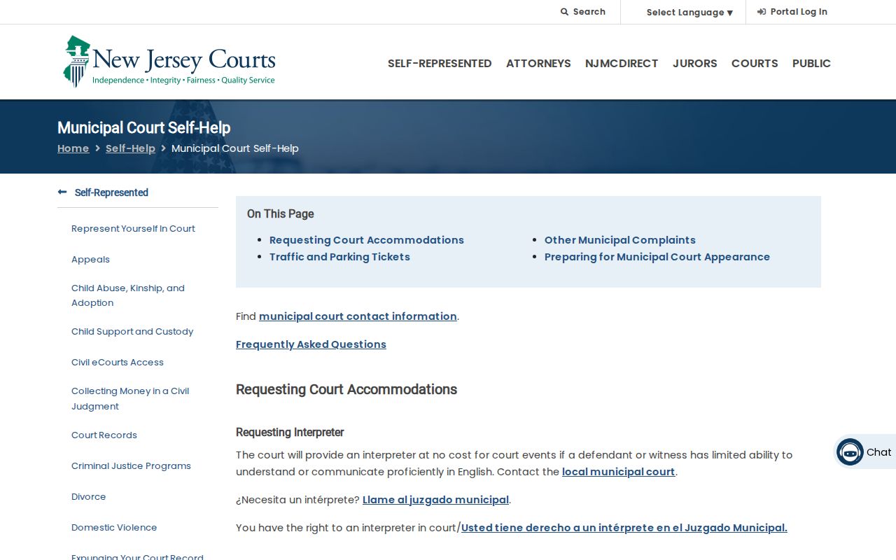 Monmouth residents directory municipal court record instructions